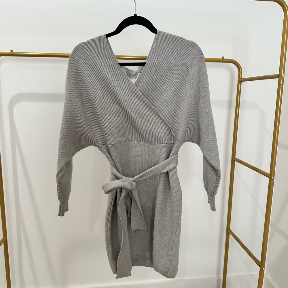 Gray Sweater Dress